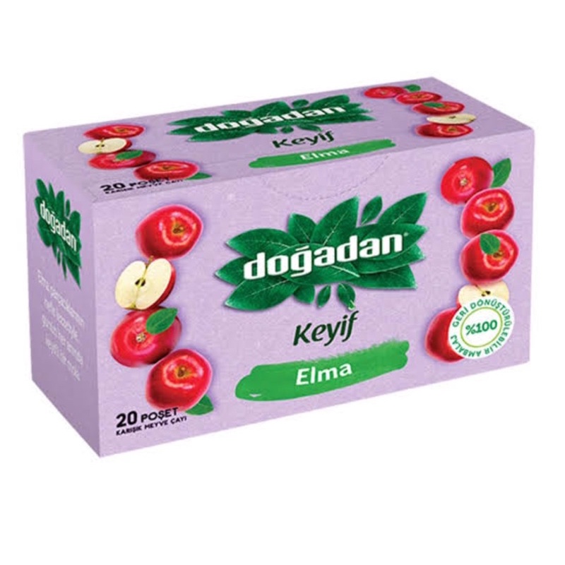 ชาแอปเปิ้ล ขนาดบรรจุ 20 ซอง Apple Tea สินค้าจากตุรกี (พร้อมจัดส่ง)