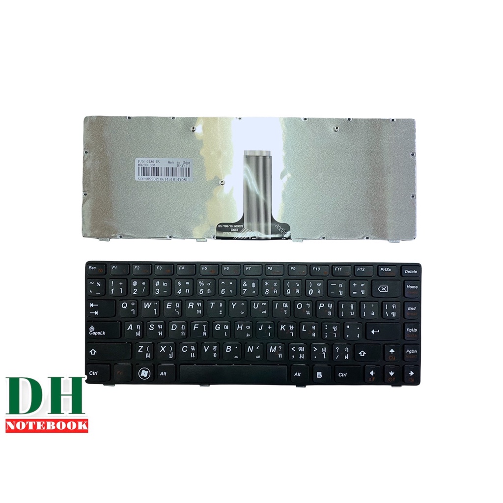 คีย์บอร์ดโน๊ตบุ๊ค keyboard Lenovo Ideapad G480 G485 Z380 Z480 Z485  TH-ENG