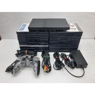 เครื่อง PlayStation 2 Slim รุ่น 7 | 9 PS2 เล่นแผ่นแท้ เล่นก๊อปไม่ได้ พร้อมแผ่นเกมแท้ 50-100 แผ่น ไฟไทยได้ พร้อมเล่น เพทู