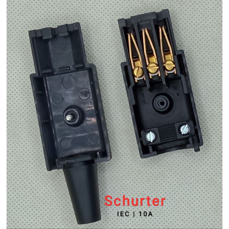 New SCHURTER 4784 Power Entry Connector Socket 15A 250V In  10A 250V Out 