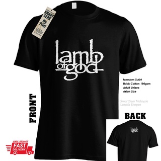 ขายดี เสื้อยืดลําลอง แขนสั้น พิมพ์ลาย Lamb of God วงเฮวี่เมทัล คลาสสิก เข้ากับทุกการแต่งกาย สําหรับผู้ชาย EFhepp29GEbajg