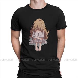 เสื้อยืดวินเทจเสื้อยืดคอกลม ผ้าฝ้าย พิมพ์ลาย Toradora Manga Sad ga Aisaka ขนาดใหญ่ สไตล์ฮาราจูกุ สําหรับผู้ชายS-5XL