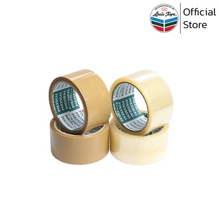 POLYSEAL TAPE  เทปโอพีพี เทปปิดกล่อง OPP Tape 2 นิ้ว x 45 หลา กาวยางธรรมชาติ (6 ม้วน/แพ็ค)