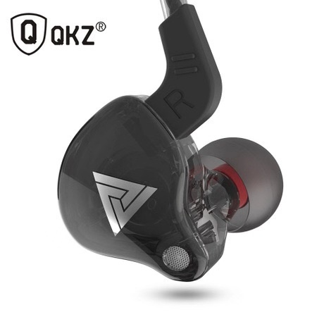 QKZ รุ่น CK5 หูฟังอินเอียร์ สเตอริโอ HiFi คล้องหู ควบคุมสายสนทนา มีไมโครโฟน Earphone Sport ไดนามิกสำหรับ IOS/Android