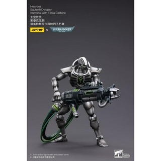 [พร้อมส่ง]JOYTOY: Necrons Sautekh Dynasty Immortal with Tesla Carbine JT4775 แอคชั่นฟิกเกอร์