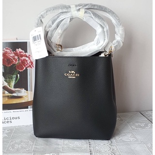 coach Small Town Bucket Bag color Sv/Black สีดำสวยหรูมาก