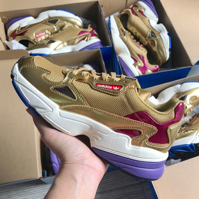 adidas originals new metallic gold falcon