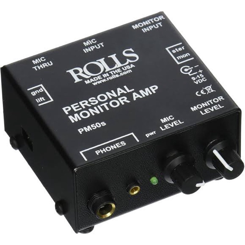 ชุดแอมป์ขยายหูฟัง ROLLS PM50se Personal Monitor Amp (Made in USA)