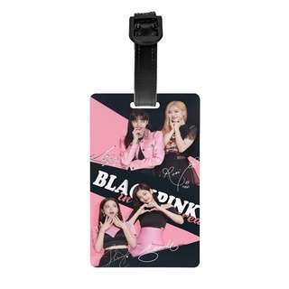 Blackpink ป้ายแท็ก PVC 5.4*8.5 ซม. อุปกรณ์เสริม สําหรับติดกระเป๋าเดินทาง