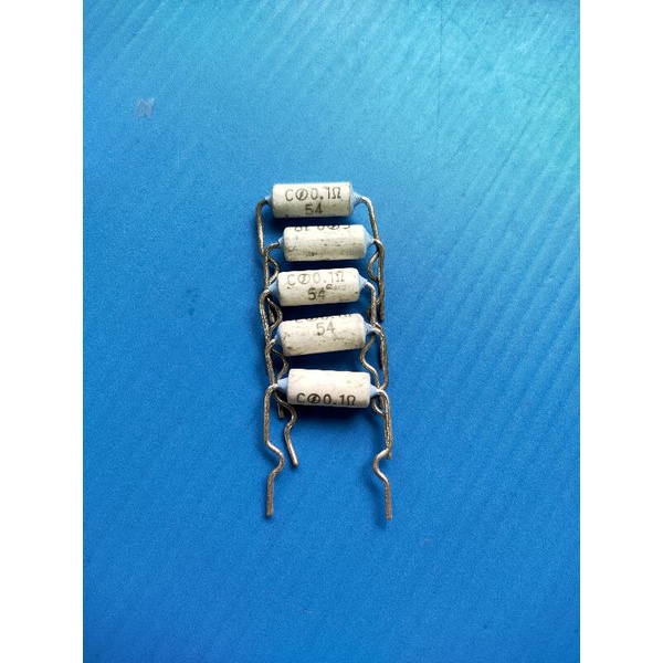 R.รีซีสเตอร์ 2 W 0.1 Ohm. ตัวต้านทาน (แพ็ค 5 ตัว)