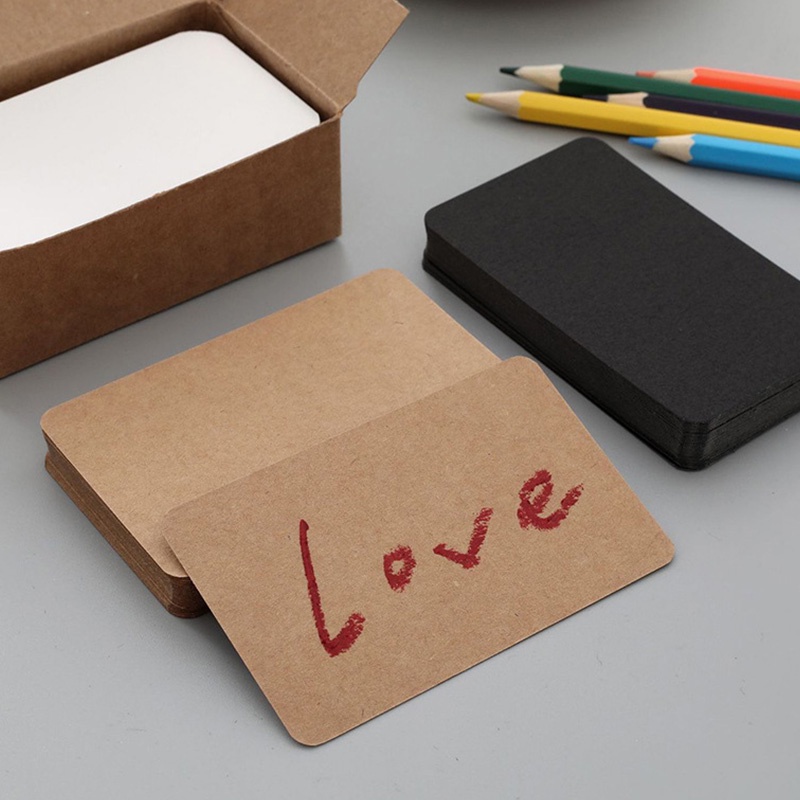 การ์ดข้อความการ์ดคราฟท์ขนาดเล็กบรรจุกล่อง 100 ชิ้น
 - รูปที่ 5