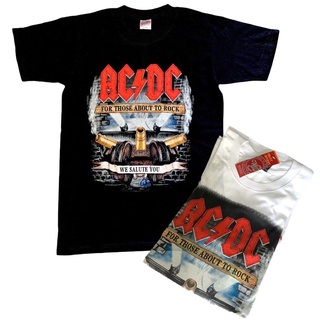 T-shirt  AC019 เสื้อวงร็อค ACDC เอซีดีซี เสื้อวง เสื้อยืดเอซีดีซี เสื้อวินเทจS-5XL