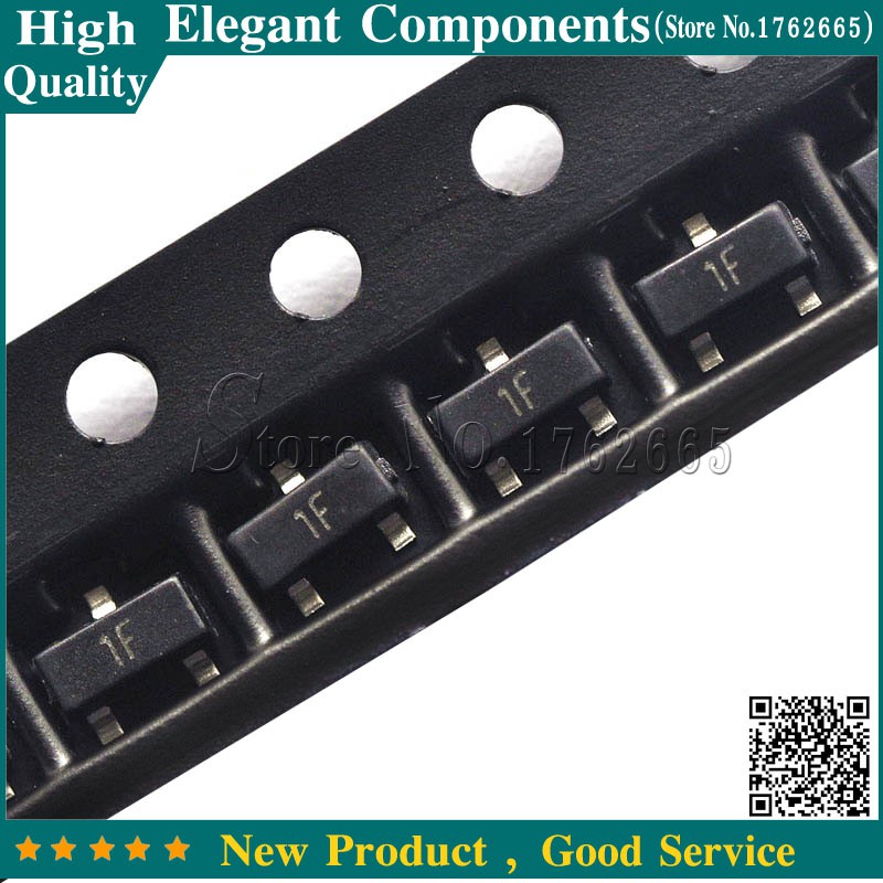 100PCS BC847B SOT23 BC847 SOT SMD SOT-23 1F ทรานซิสเตอร์ใหม่