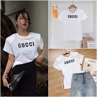 เสื้อยืดแขนสั้น Gucci ปักโลโก้ GG