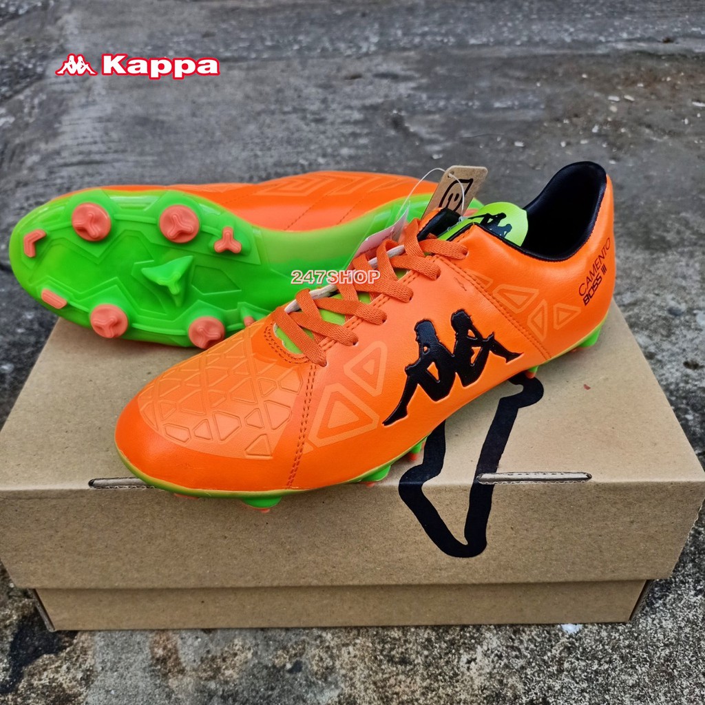 รองเท้าสตั๊ด รองเท้าฟุตบอล แคปป้า KAPPA CAMENTO BOSS III FG.AG ส้ม/เขียว GF-1584-OG พร้อมส่ง