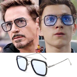 Tony Stark Iron Man Glasses Left to Spider-Man Far From Home Edith Glasses Men Sunglasses