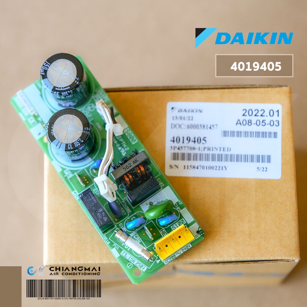 4019405 แผงวงจรแอร์ Daikin แผงบอร์ดแอร์ไดกิ้น แผงบอร์ดคอยล์เย็น รุ่น FTM15PV2S, FTM18PV2S, FTM24PV2S