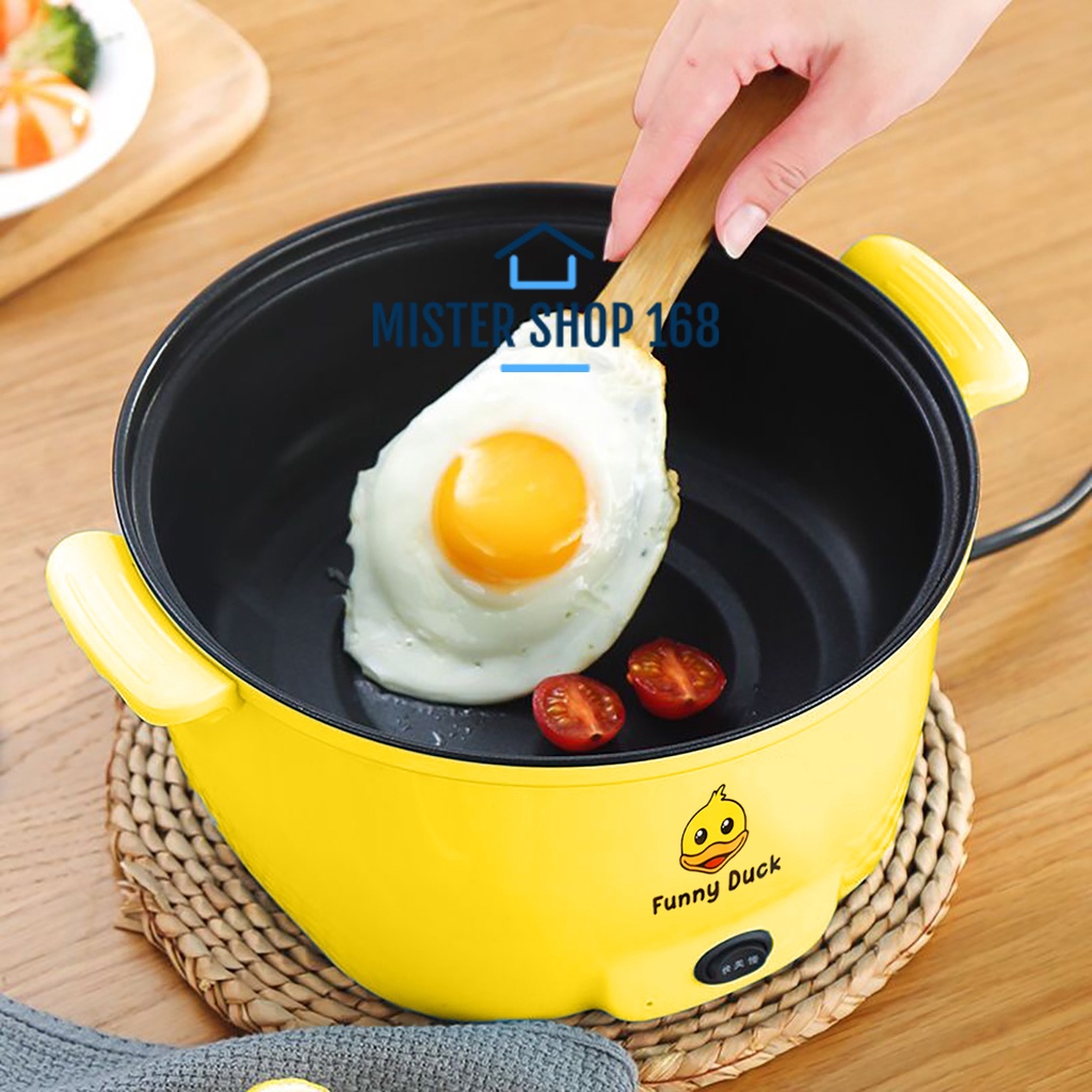 หม้อสุกี้22CM หม้อชาบู หม้อสุกี้ หม้อไฟฟ้า หม้ออเนกประสงค์ ลายเป็ด Funny Duck #2