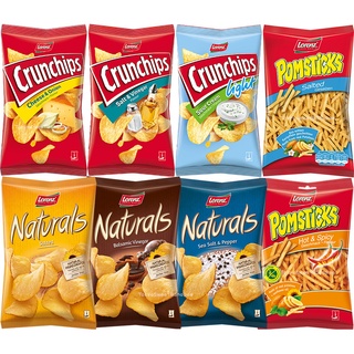 Lorenz Crunchips​ Naturals Pomsticks ลอเรนซ์​ ครั้นชิพ​ ชิพส์ เนเชอรัลส์ มันฝรั่งอบกรอบ มันฝรั่งทอดกรอบ​ มันฝรั่งแท่งอบ