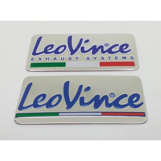 เพลทติดท่อ LeoVince งานอลูมีเนียม