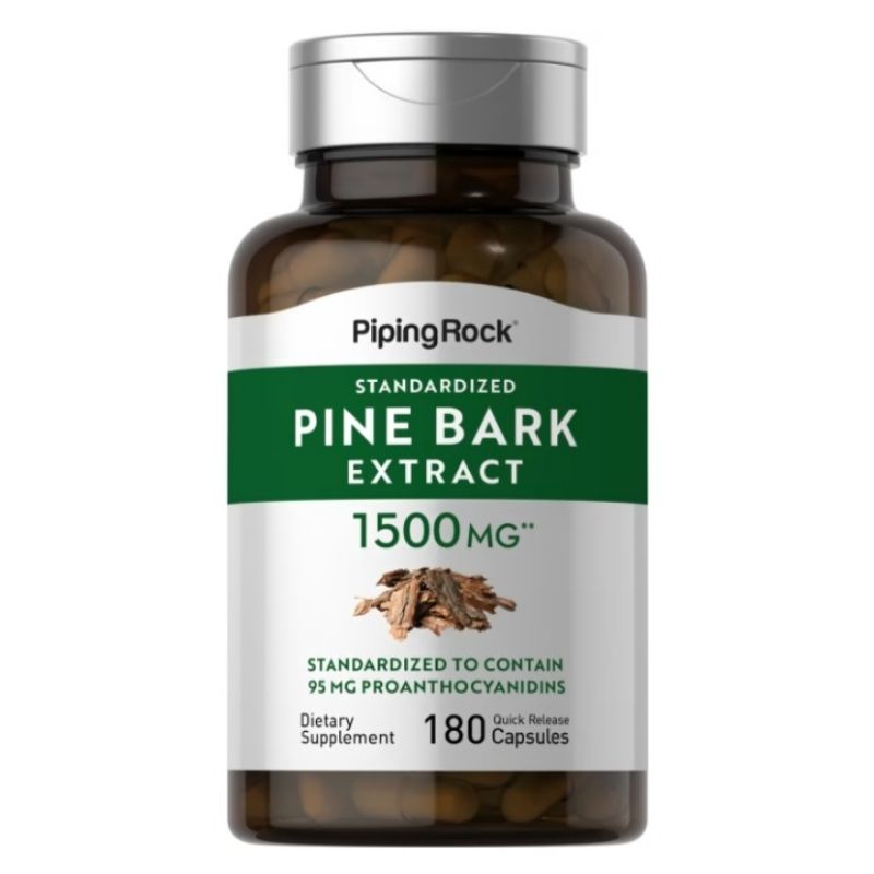 EXP 5/27 Piping Rock Pine Bark Extract Capsules | 1500mg | 180 Count