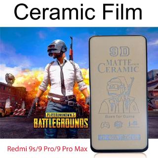 ฟิล์มกระจกเต็มจอแบบด้านMatte Ceramic สำหรับ Xiaomi Redmi 12 12C Note 12 12s A2+ A1 10C 10 5G Note 11 11s 10s 9 9s Pro Max