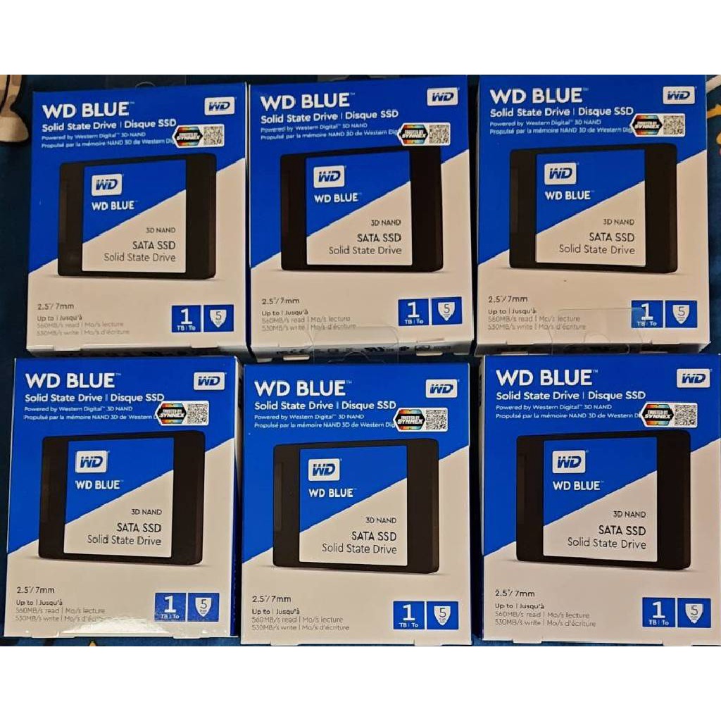 SSD 1 TB SATA WD BLUE (WDS100T2B0A) 3D NAND