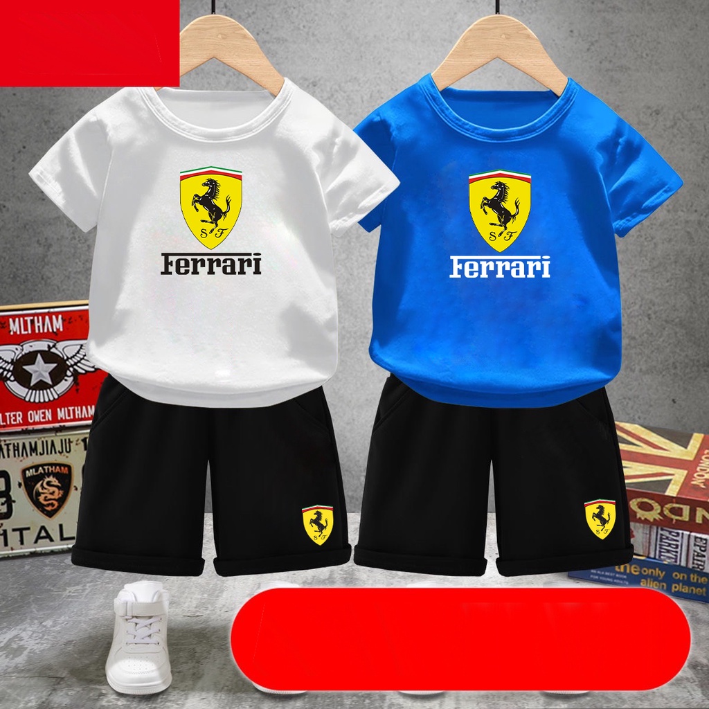 ✨ ชุดเช็ตเสื้อยืดเเละกางเกงขาสั้น  👩‍🦰🧑 เด็กชาย-หญิงใส่เที่ยวทุกเทศกาล สุดน่ารักทุกเท่ห์ ✨ H-604-UL4