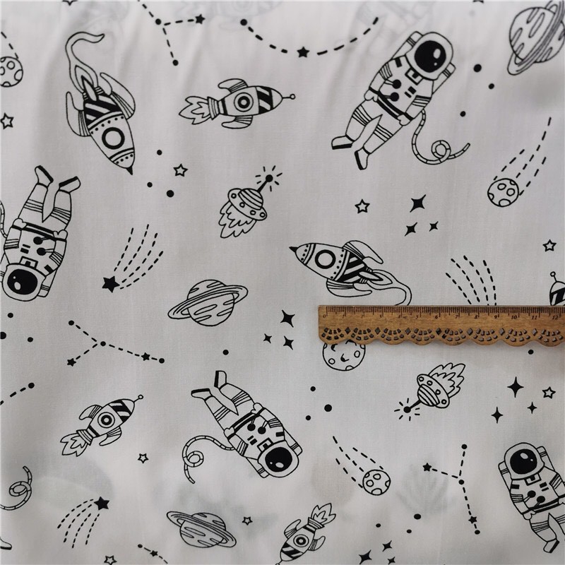 ผ้าคอตตอน 100 คอตตอนทอทวิล ผ้าหน้ากว้าง160 ลายการ์ตูน ลายดอก