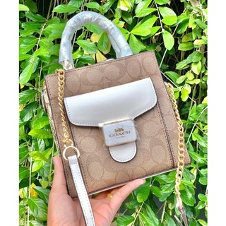 COACH MINI PEPPER CROSSBODY IN SIGNATURE ((C7227)
