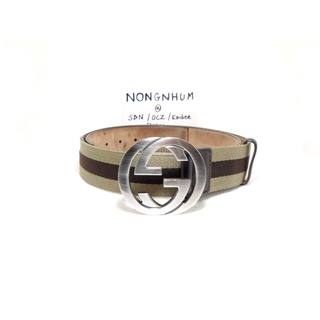 เข็มขัด Gucci belt with Interlocking G buckle sz 90 36  มือ 2 ของแท้