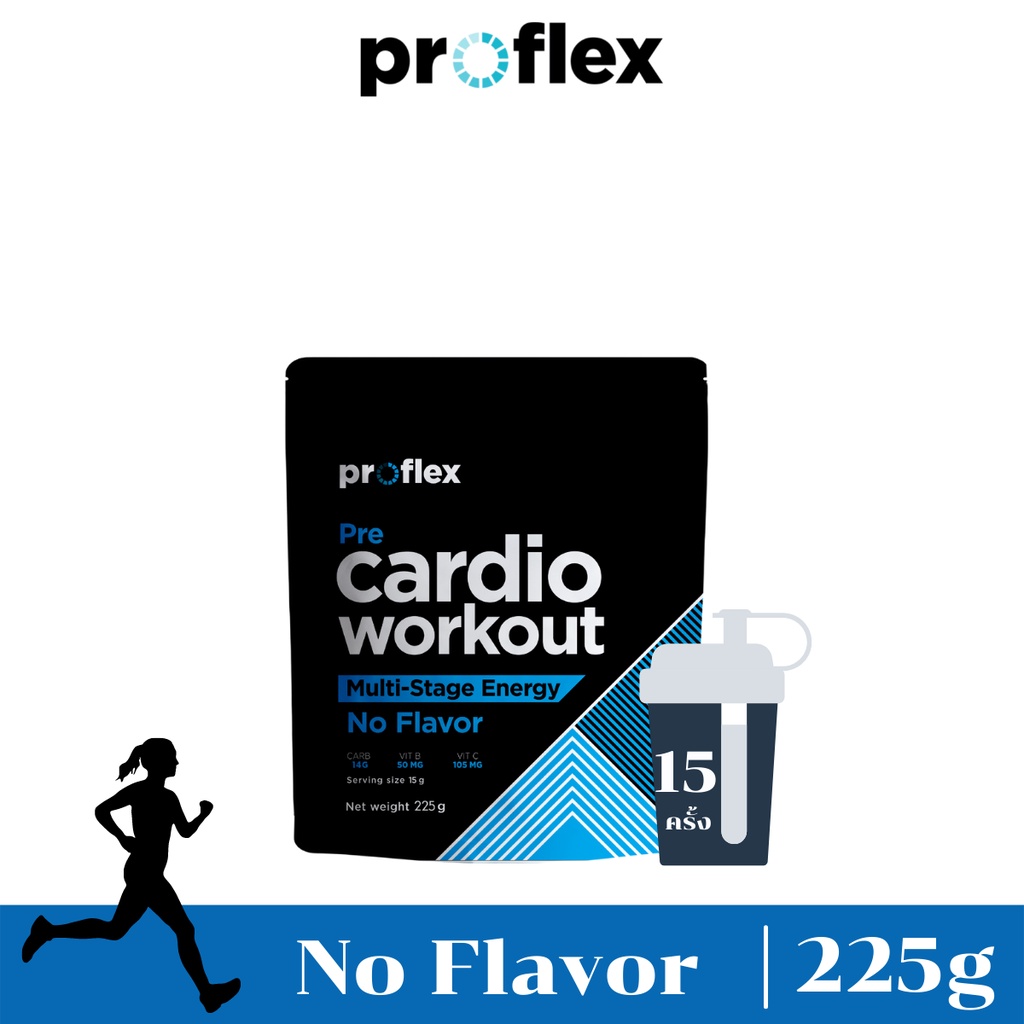 Proflex Pre-Cardio Workout Multi-Stage Energy : พรีเวิร์คเอาท์ เสริมแรง กระตุ้นพลังงานในการออกกำลังก