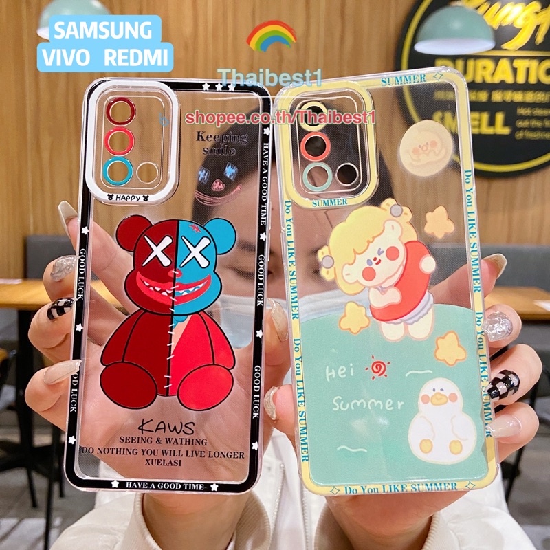 🔥🔥เคสVIVO เคสSAMSUNG เคสREDMI9A ลายการ์ตูน สวยๆ A02|A02S|A03S|A12|A225G|A51|A71|VIVOY20|Y12|Y17|Y21|