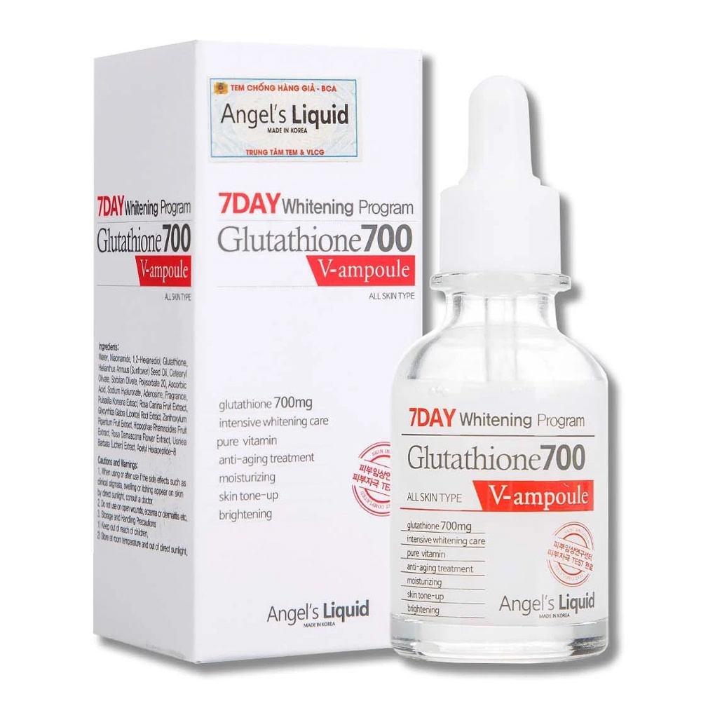 Angel 's Liquid Whitening Program Glutathione Whitening Serum 30ml NPP Shoptido