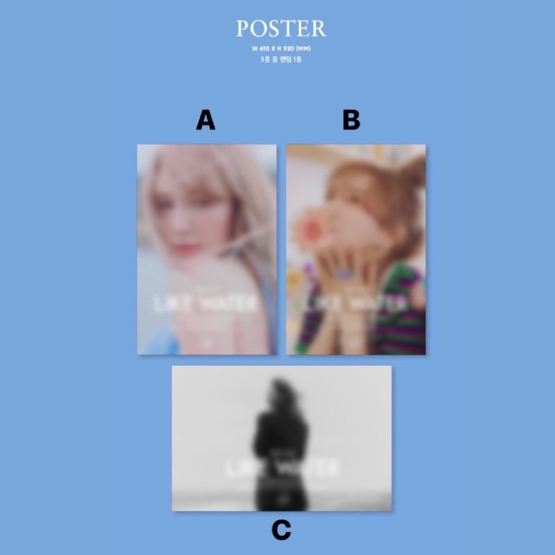 ✅ (พร้อมส่ง) Poster โปสเตอร์ Like Water - Wendy Red Velvet