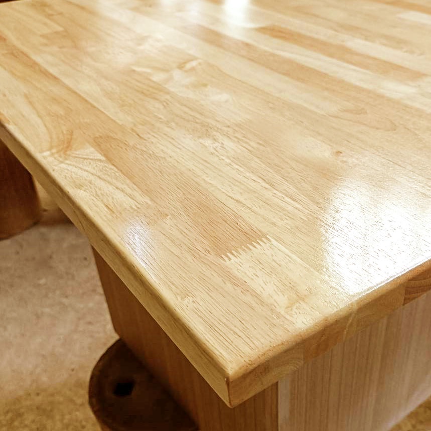 หน้าโต๊ะ 50x50 ซม. หนา 16 มม. แผ่นไม้จริง ผลิตจากไม้ยางพารา ใช้ทำโต๊ะกินข้าว ทำงาน ซ่อมบ้าน อื่นๆ 50*50 BP - รูปที่ 3