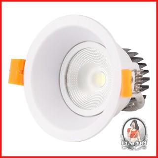 โคมไฟดาวน์ไลท์ รางนีออน ดาวน์ไลท์ ดาวน์ไลท์ LED EVE COB SOFTY WHITE CIRCLE 552012 8 วัตต์ DAYLIGHT สีขาว 
 วัสดุผลิตจากพ