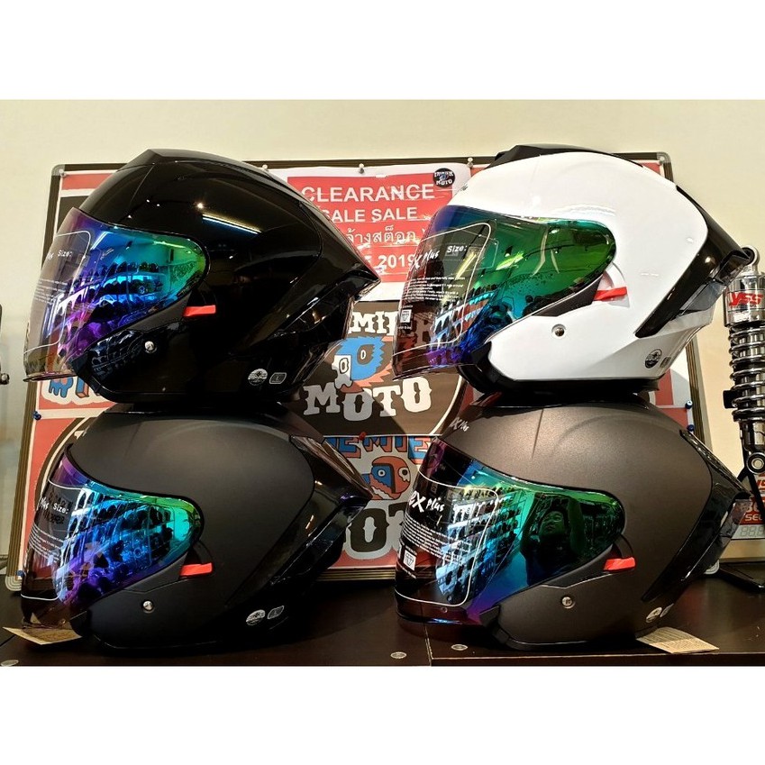 หมวกกันน็อค Avex Plus XSpeed ดำเงา Black Glossy Open Face – โปรปัง