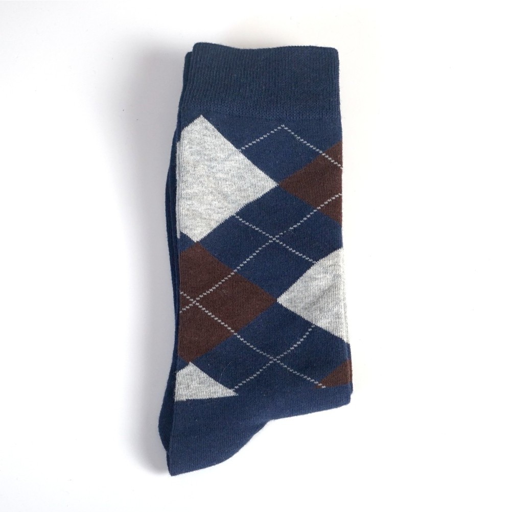 The Dimple Accessories ถุงเท้าคอเต่าผู้ชาย TCC2 ลายเพชร