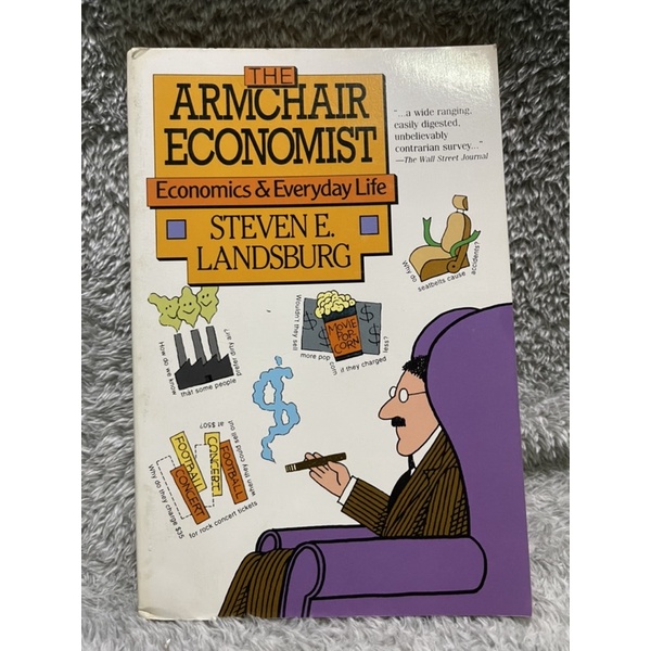 หนังสือภาษาอังกฤษ The Armchair Economist Book by Steven Landsburg ปก