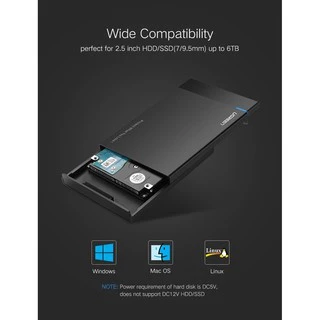 UGREEN รุ่น 30847 USB 3.0 External Box Hard Drive 2.5 กล่องใส่ฮาร์ดดิส External Hard Drive Adapter USB 3.0 to SATA