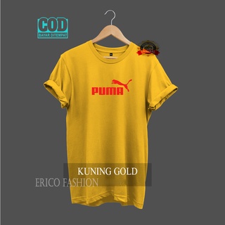 เสื้อยืด ผ้าฝ้าย พิมพ์ลายโลโก้ Puma Text Kaos Distro Premium Tiedye 30s 3Rico แฟชั่นสําหรับผู้ชาย