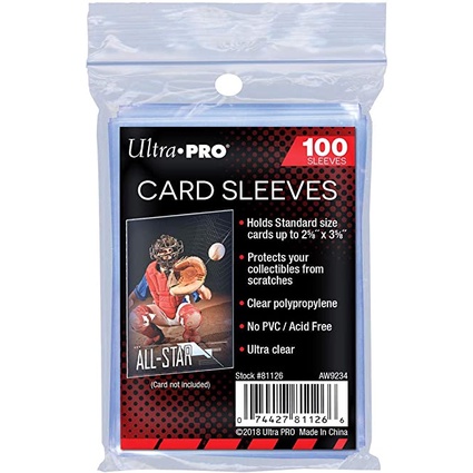 Ultra PRO / Soft Card Sleeve(2 5/8" x 3 5/8") ซองใส นิ่มลื่น