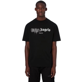 3ZHD /เสื้อยืดคอกลมแขนสั้นพิมพ์ลายตัวอักษร Palm Angel Angels สําหรับผู้ชาย!