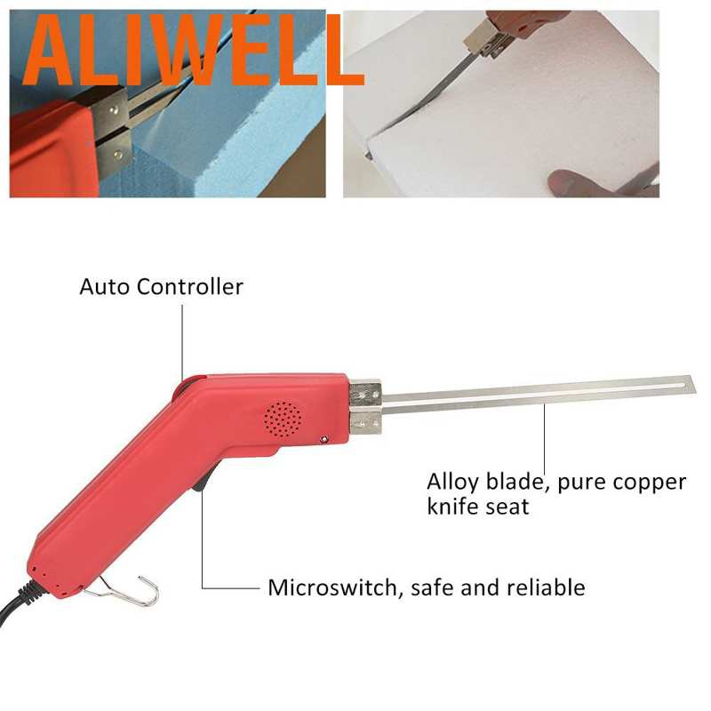 Aliwell 1Set 200W Hot Wire Foam Cutter Plug Cable Wrench Brush