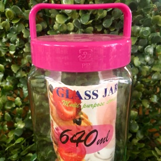 ขวดโหลแก้วมีหูจับ ขนาด640ml📣