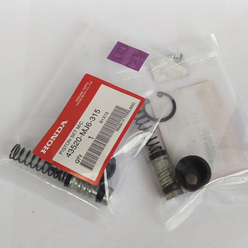 43520-MJ6-315 PISTON ชุด MASTER CYLINDER ชุดหลักเบรคหลัง Tiger Revo CS1 Supra X 125 ใบมีด 110
