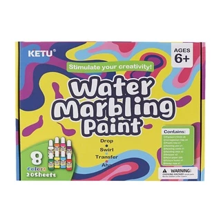 ชุดหยดสี ทำลวดลาย ✨Water Marbling Paint ศิลปะทำลวดลาย ผิวน้ำ ลายหินอ่อน