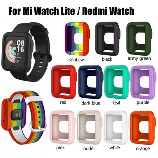 เคส Xiaomi Mi Watch Lite Case Silicone Sports Strong Soft Redmi watch Protection Frame Shockproof Cover for Mi Watch Lite / Redmi watch Case