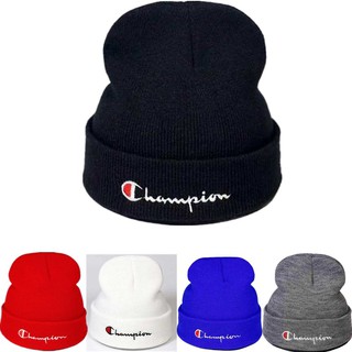 หมวกบีนนี่ถัก ลายกะโหลก Champion Beanies แฟชั่นฤดูหนาว สําหรับชาย และหญิง